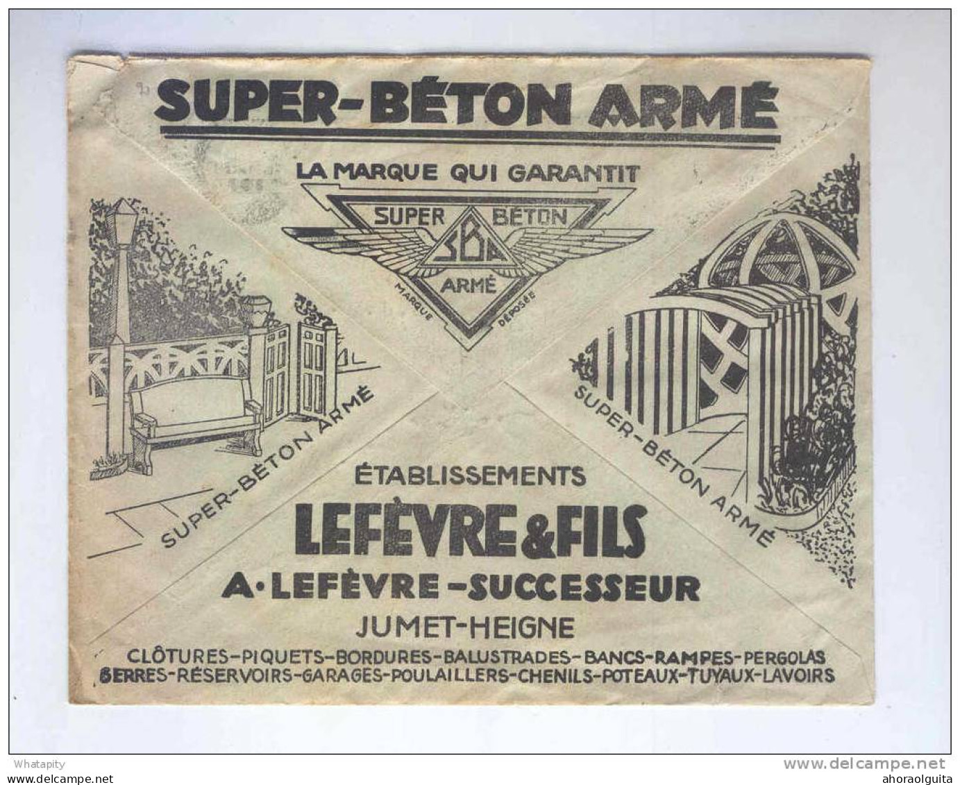 Enveloppe Des CCP BRUXELLES CHEQUES 1931 - Illustrée Béton Armé Ets Lefèvre § Fils , JUMET - HEIGNE --  B5/439 - Dépliants De La Poste