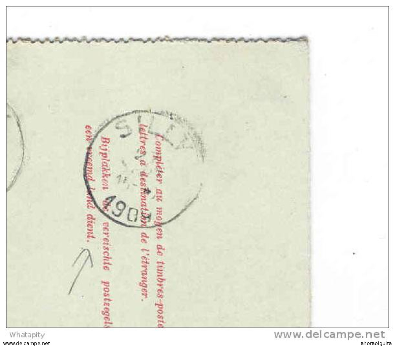 Carte-Lettre Grosse Barbe Simple Cercle HORRUES 1909 Vers SILLY   --  B7/277 - Postbladen