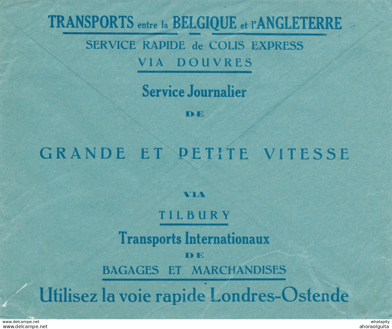 XX736 -  Lettre TP Képi OOSTENDE 1933 - Entete Et Verso Publicitaire De Ridder Fils , Agence En Douane , Transports - 1931-1934 Képi