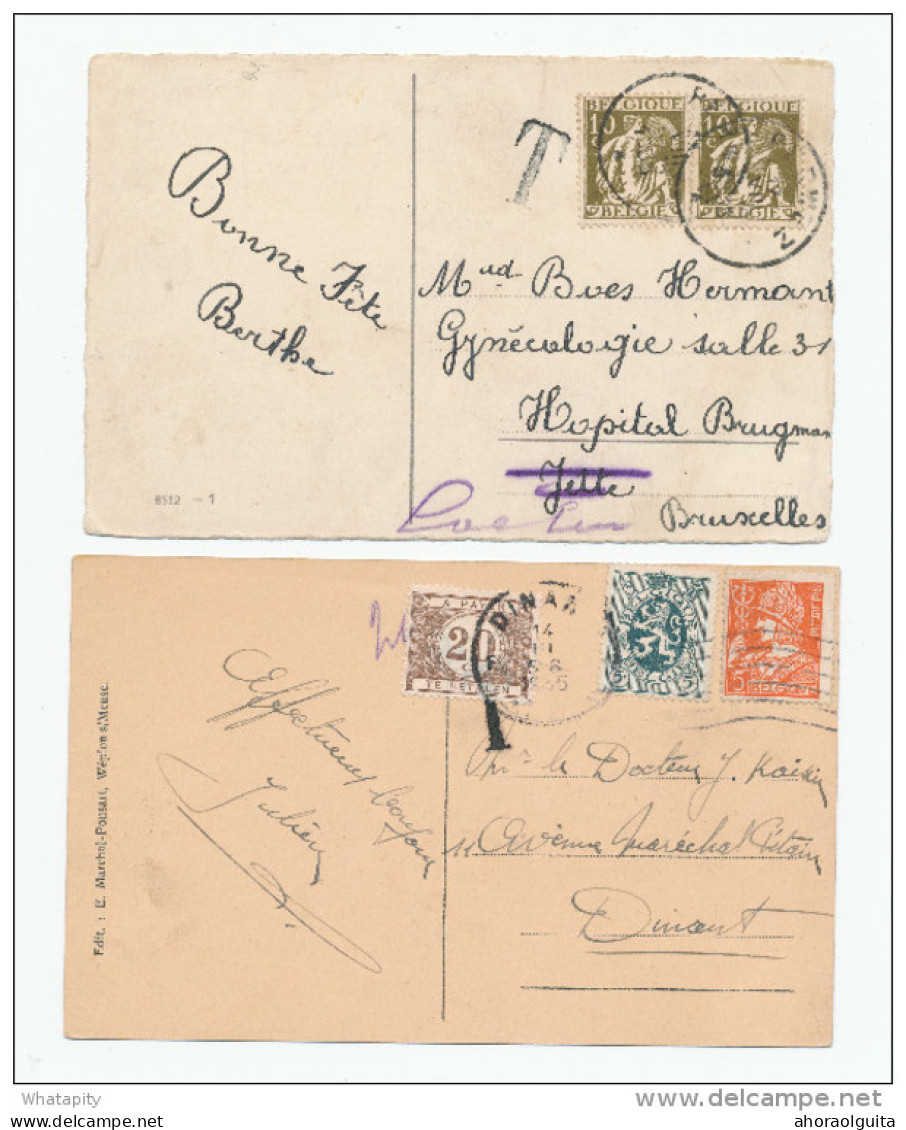 4 Cartes TP Cérès / Mercure Taxées En 1932/1935 , Dont 20 C , 30 C Et 50 C --  WW853 - 1932 Ceres Y Mercurio