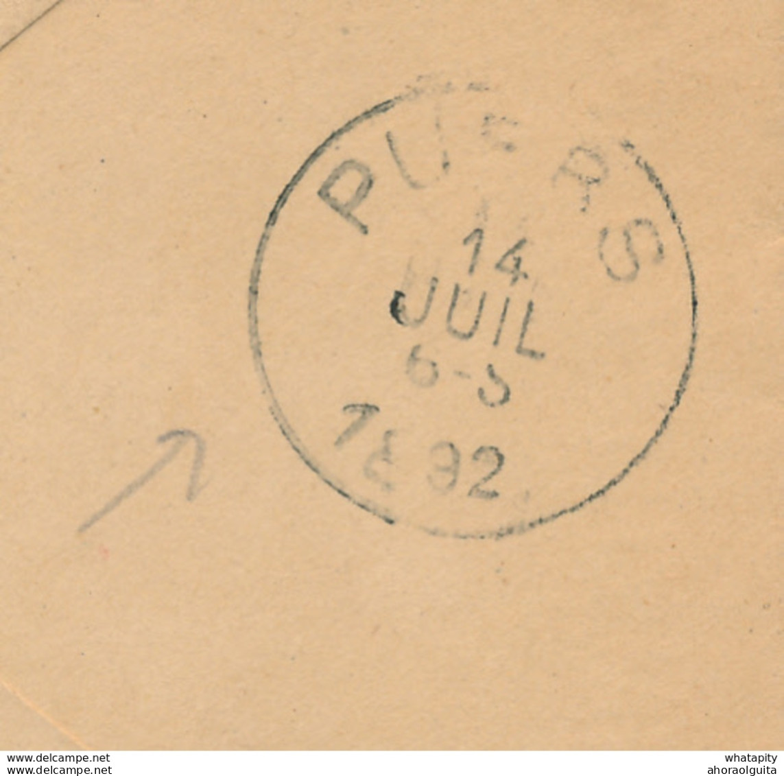ZZ888 - RARE Enveloppe Préimprimée En S.M. - Cachet 13è Régiment D' Infanterie - NAMUR Station 1892 à HINGENE Via PUERS - Cartas & Documentos