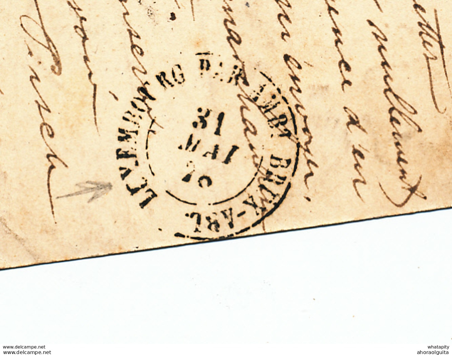 YY656 - Entier Postal Luxembourg DIEKIRCH 1878 Vers GRAMMONT - Marque De Passage Luxembourg Par Ambt Brux-Arl. - Transit Offices