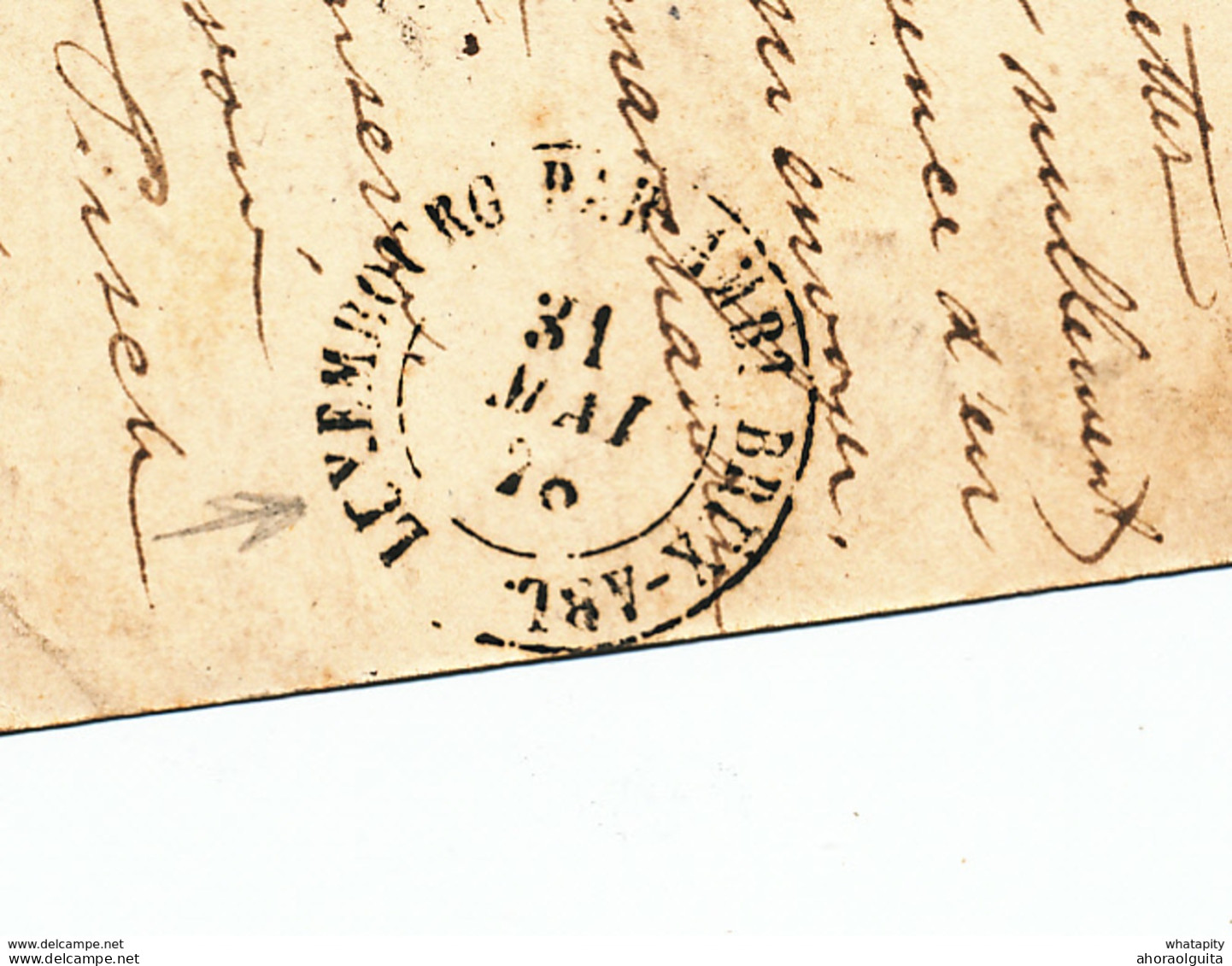 YY656 - Entier Postal Luxembourg DIEKIRCH 1878 Vers GRAMMONT - Marque De Passage Luxembourg Par Ambt Brux-Arl. - Grenzübergangsstellen