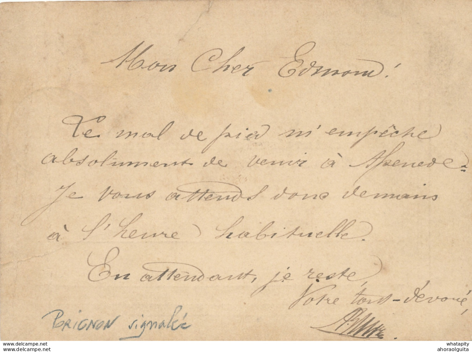 YY201 - Entier Postal ( Fatigué) ASSENEDE 1876 En Ville - Boite Rurale D De BOUCHAUTE ( Signalée Porignon) - Landpost (Ruralpost)