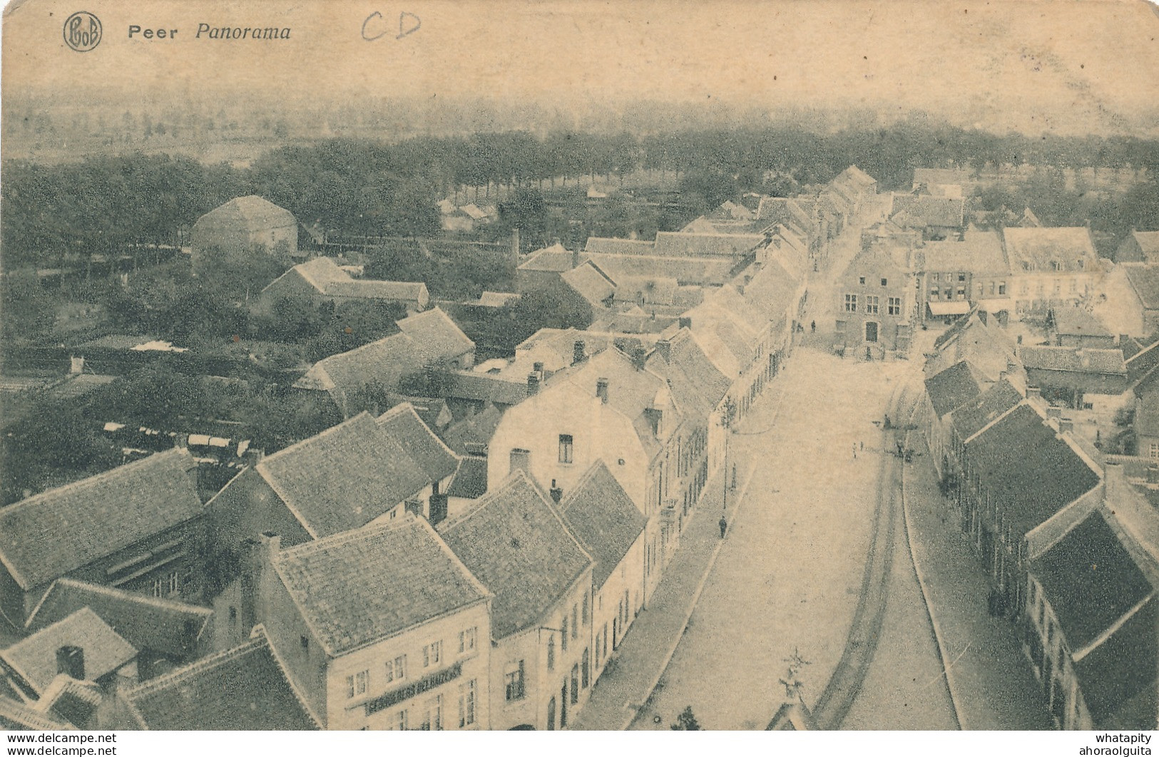 804/29 - TAXATION Sur Poste Militaire - Carte-Vue PEER 1921 Vers BOURG LEOPOLD - Taxée 15 Centimes - Sur Feuille D'Album - Brieven En Documenten