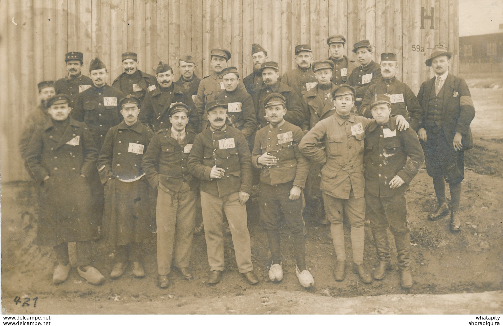 633/27 -  Carte-Photo Groupe De Prisonniers GOTTINGEN 1917 - Censure Du Camp - Civil Van Espen Vers ST GILLES BXL - Krijgsgevangenen