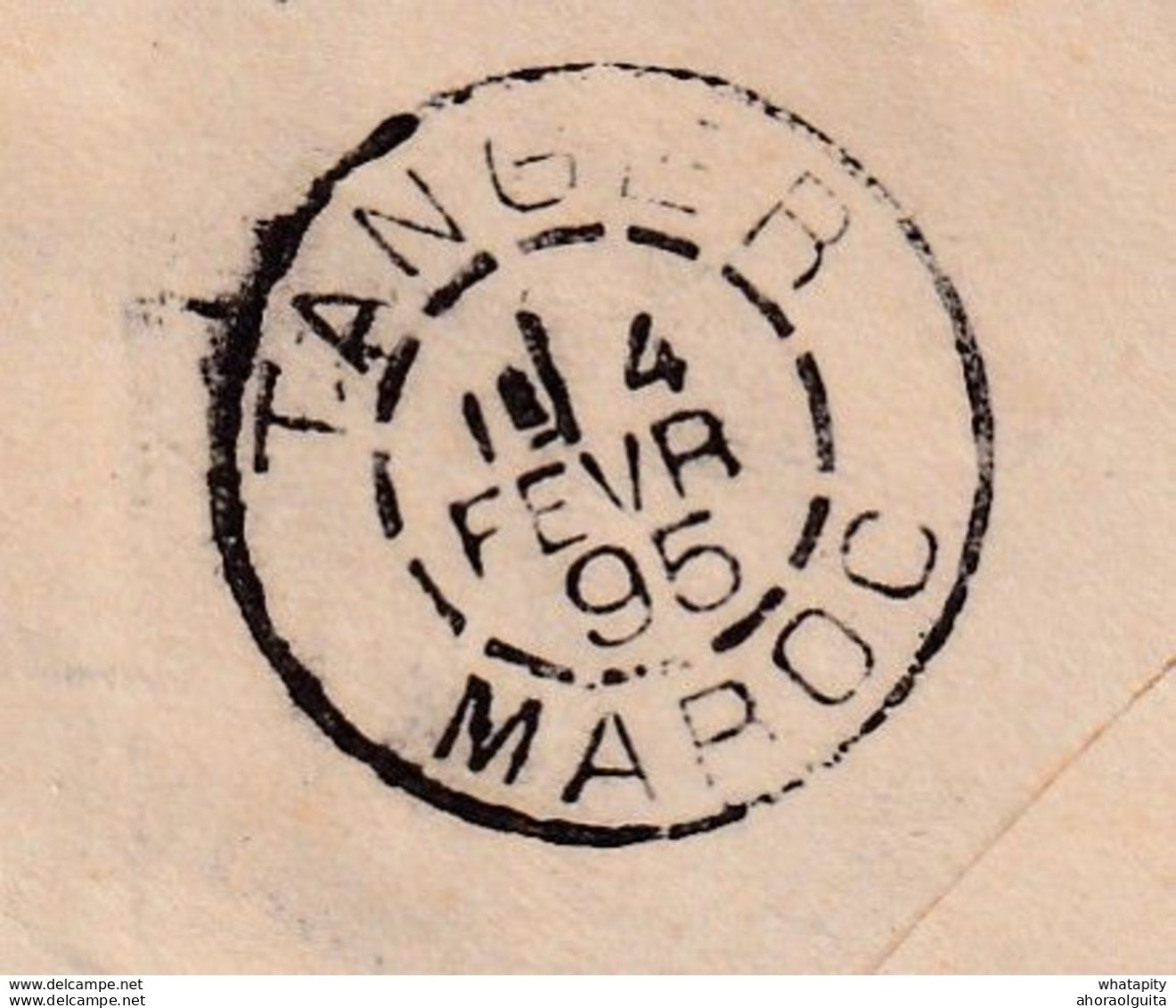 DDX 282 -- Entier Postal Enveloppe Fine Barbe + TP Dito Bruxelles 1895 Vers TANGER Maroc  - JUDAICA Albert Israel - Briefe