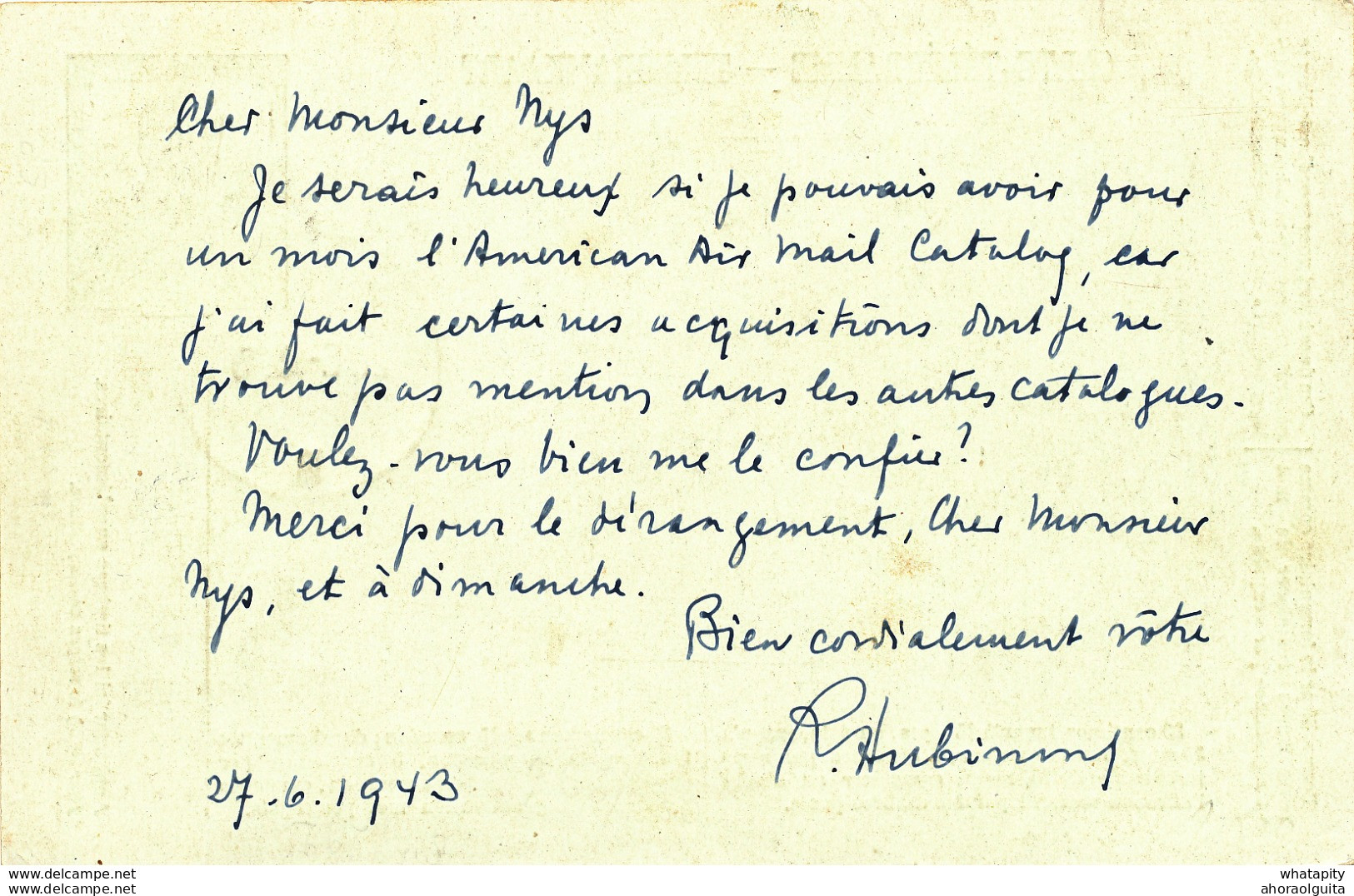 472/30 -- Carte Télégramme Pellens + TP 617 Métiers WOLUWE 1943 Vers Bruxelles - Combinaison Très Tardive - Other & Unclassified