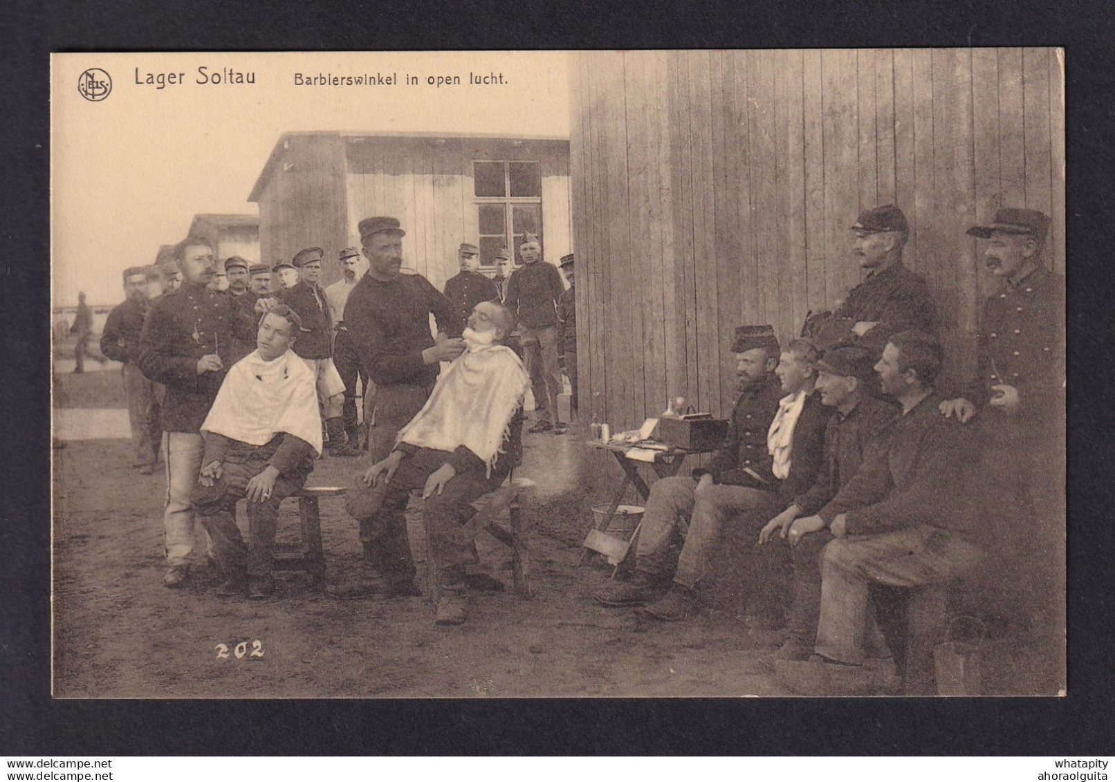 DDZ 654 - Lager SOLTAU Camp - Carte Neuve Barbierswinkel In Open Lucht/Barbier En Plein Air - Edition Nels - Prisonniers