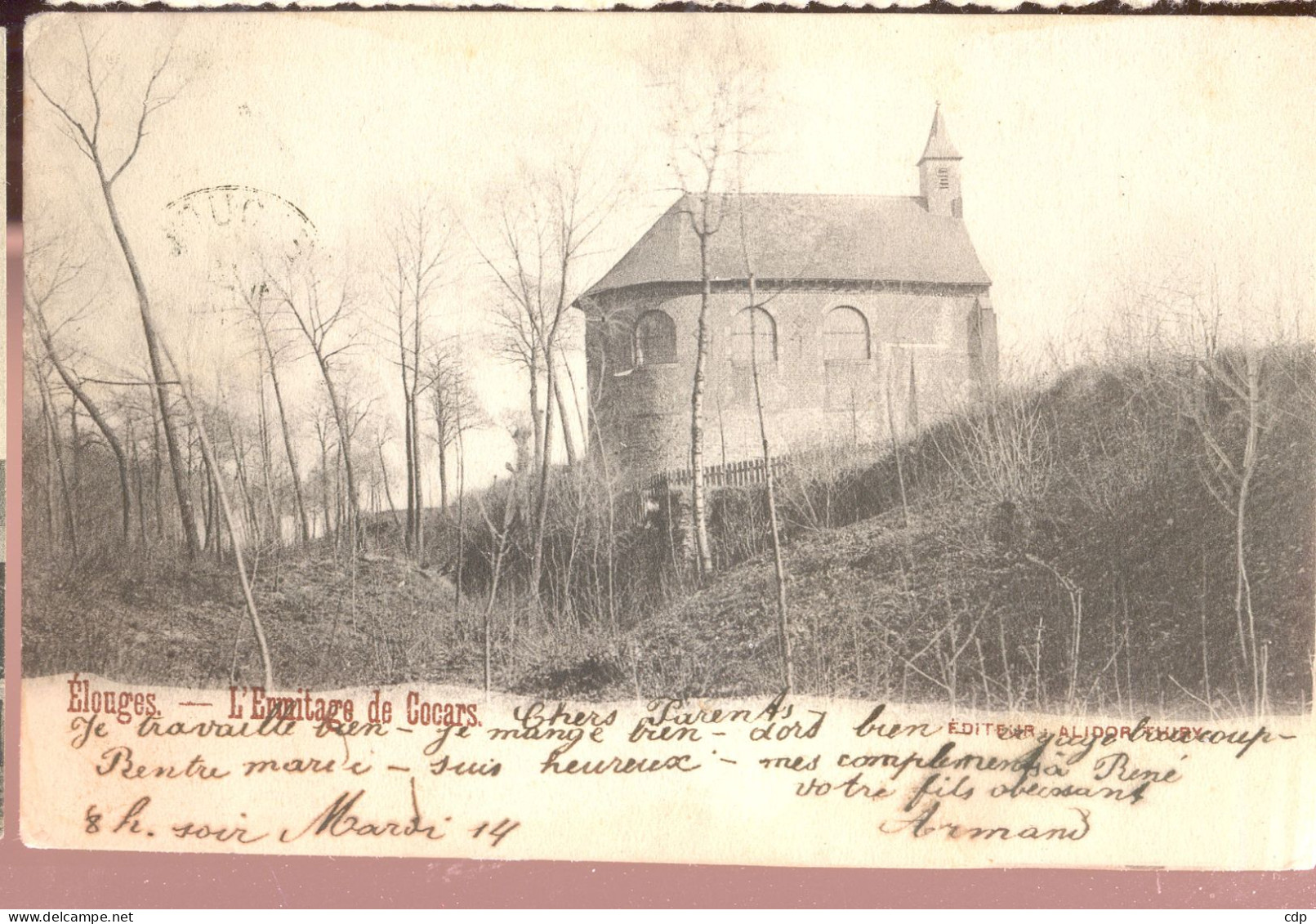 Cpa élouges  1903 - Dour