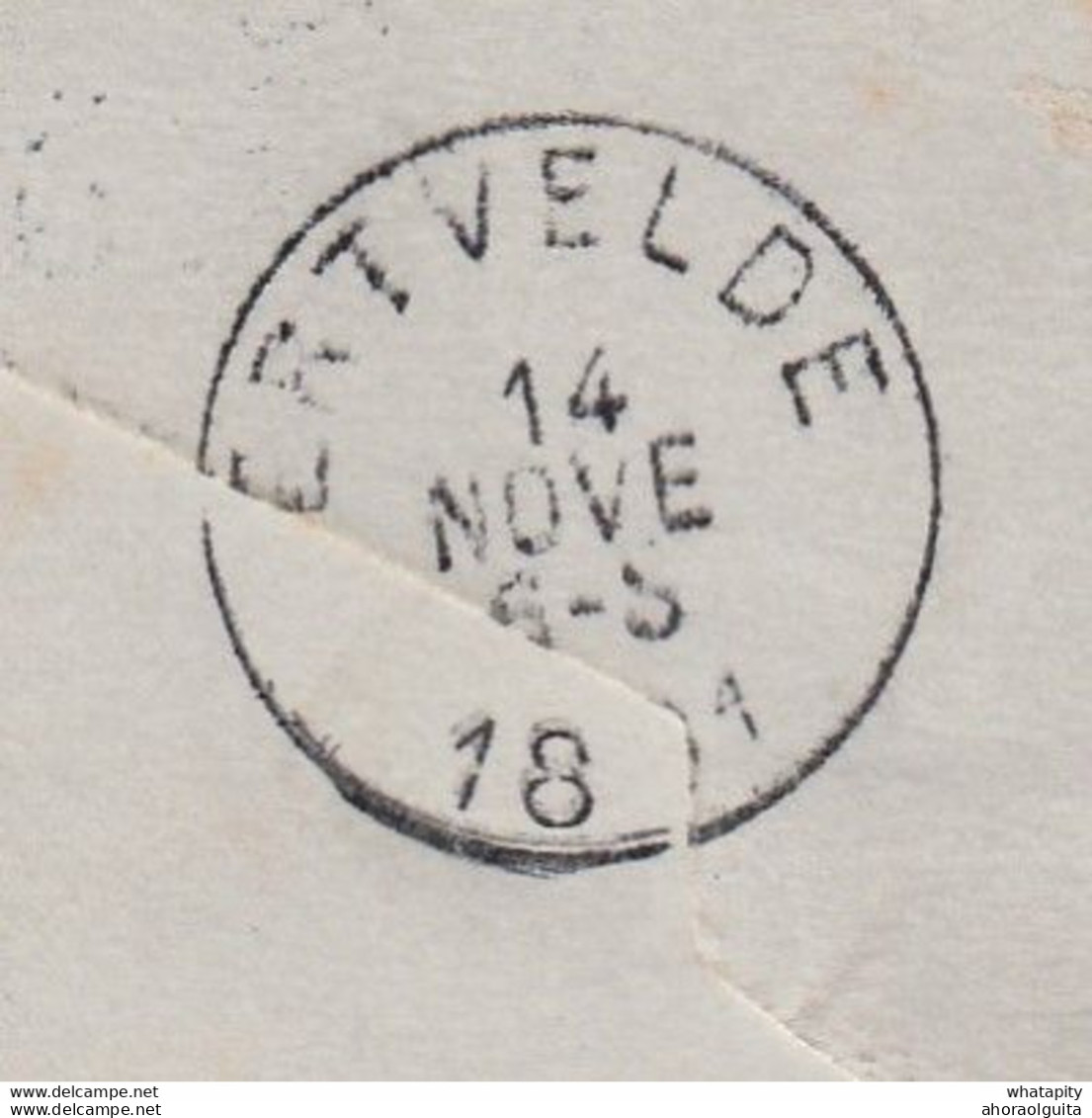 DDY 309 - Enveloppe-Lettre Type TP 46 DIEST 1891 Vers De Cooman , Onderpastoor Te ERTVELDE - Letter Covers