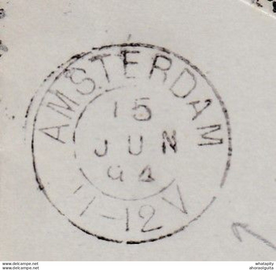 DDY 469 - Entier Enveloppe-Lettre Type TP 46 + TP Expo D'Anvers ANVERS 1894 Vers AMSTERDAM NL - Emission 1894 Difficile - Letter Covers