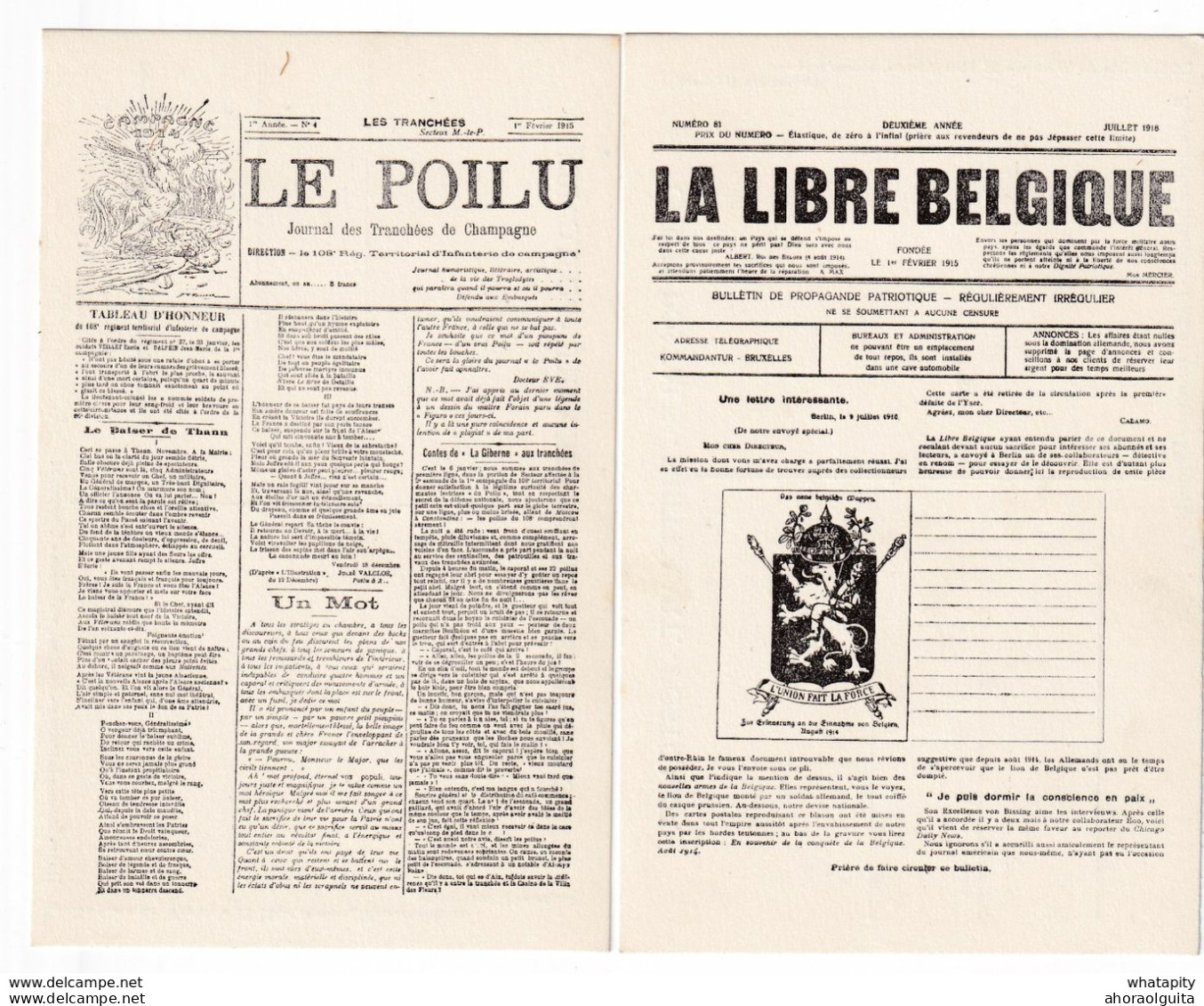 DDX 715 -- PRESSE LIBRE De Belgique - Série Complète De 10 Cartes Neuves - Avec Pochette D' Origine - DRIEBERGEN NL - Zone Non Occupée