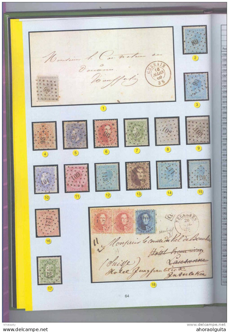 LIVRE Belgique Catalogue NIPA Oblitérations Belges 1849 - 1910 , 256 Pg , Tweetalig  --  B5/109B - Belgio