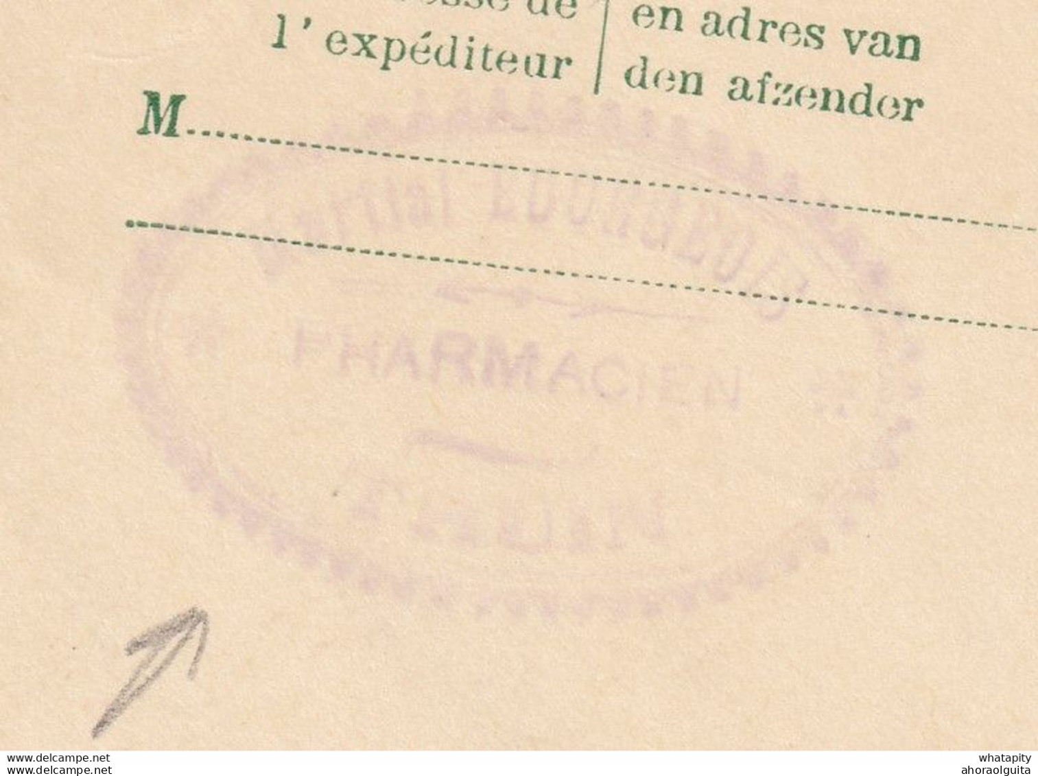 DDBB 088 --  Entier Petit Sceau THUIN 1935 Vers Herboristerie Longeval à DEUX-ACREN - Cachet Privé Pharmacien Bourgeois - Postkarten 1934-1951