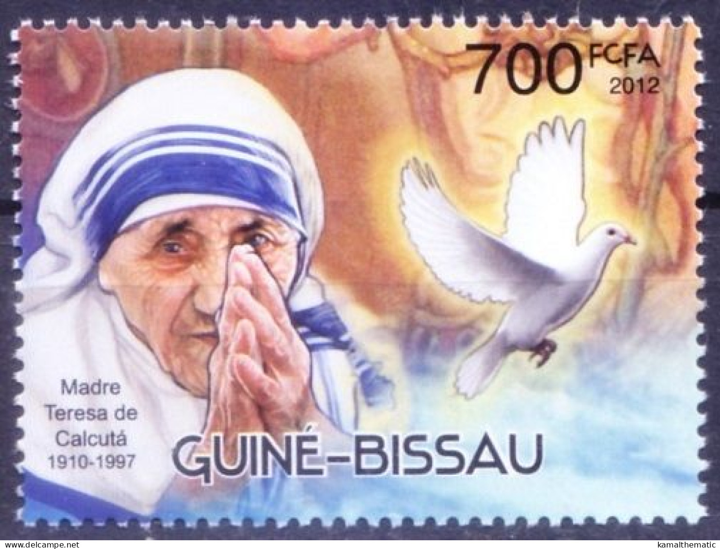 Guinea 2012 MNH, Mother Teresa, Nobel Peace Winner - Mother Teresa