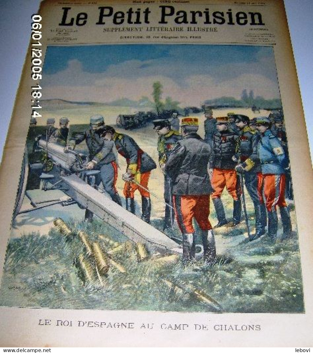 « Le Roi D’Espagne Au Champ De CHALONS» In « Le Petit Parisien – Supplément Littéraire Illustré » N° 853 (1905) - Le Petit Parisien