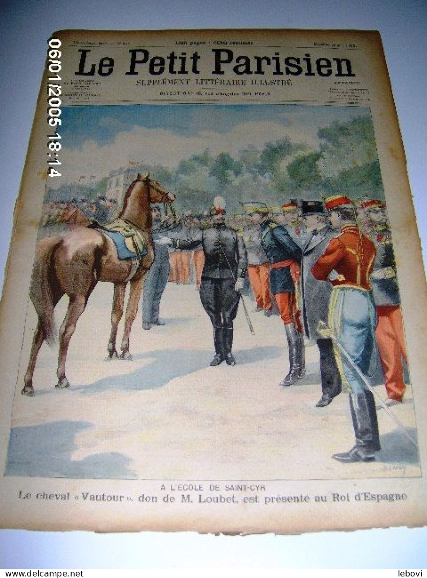 « A L’école De SAINT-CYR Le Cheval VAUTOU, Don De M. Loubet Est Présenté Au Roi D’Espagne» In « Le Petit Parisien – ---> - Le Petit Parisien