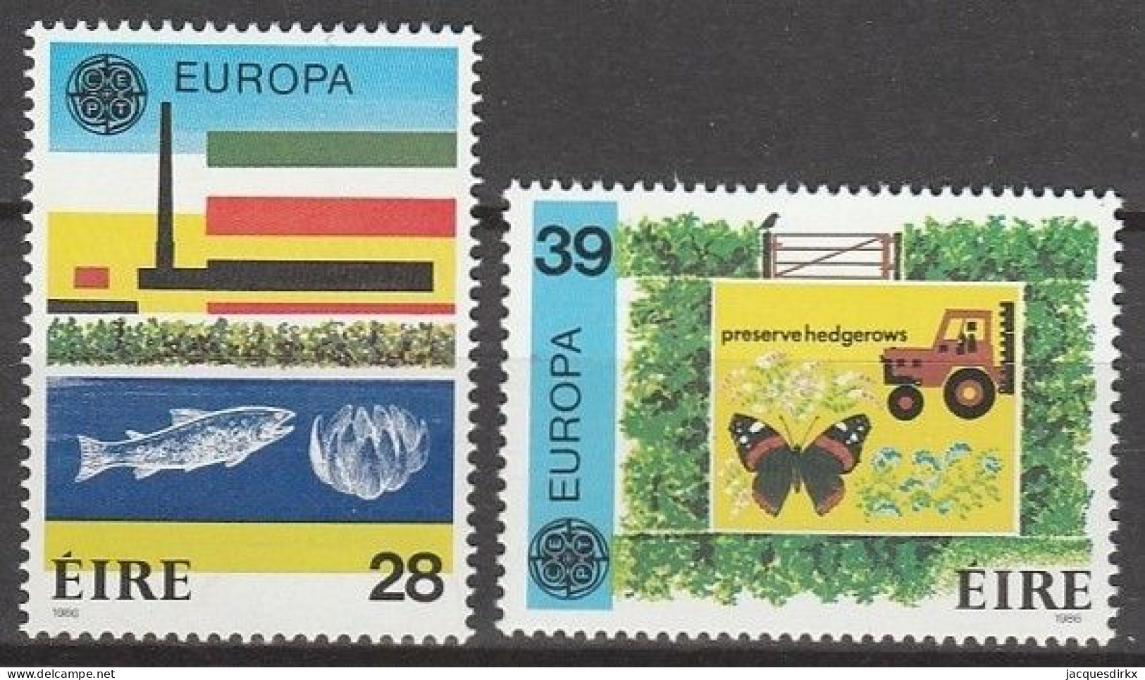 Ireland     .   Y&T      .  592/593     .    **      .   MNH - Unused Stamps