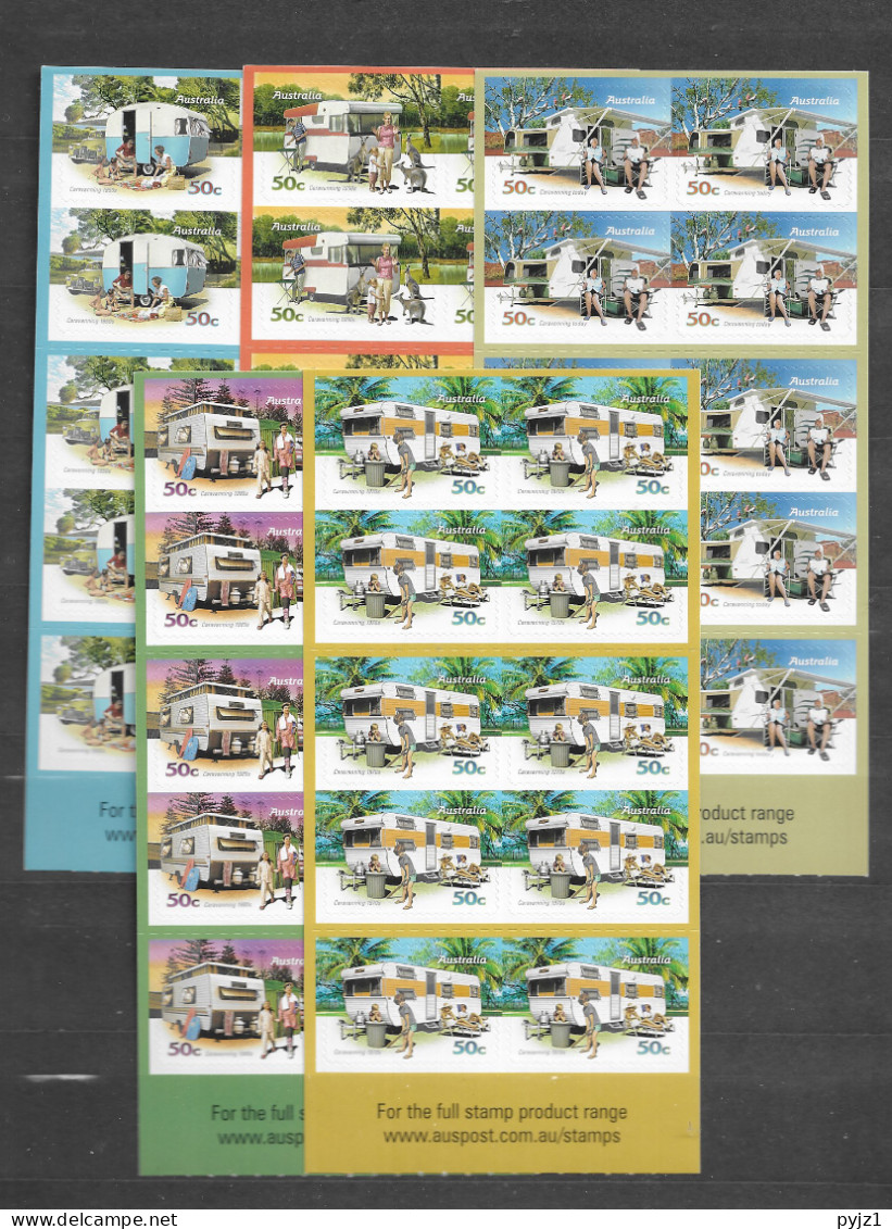 2007 MNH Australia Mi MH 299-303 - Booklets