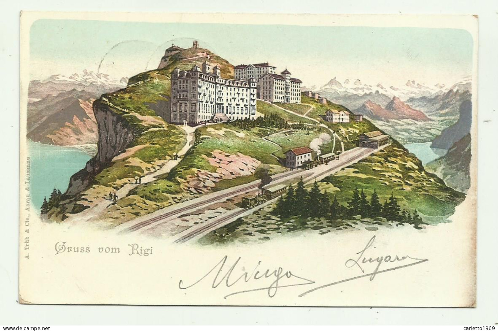 GRUSS VOM RIGI 1905 VIAGGIATA FP - Other & Unclassified