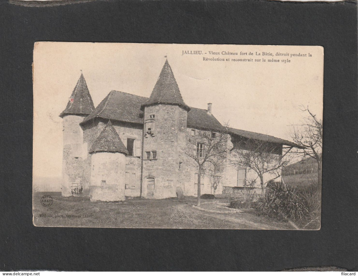 122299       Francia,    Jallieu,  Vieux  Chateau  Fort  De La  Batie,  VG - Jallieu
