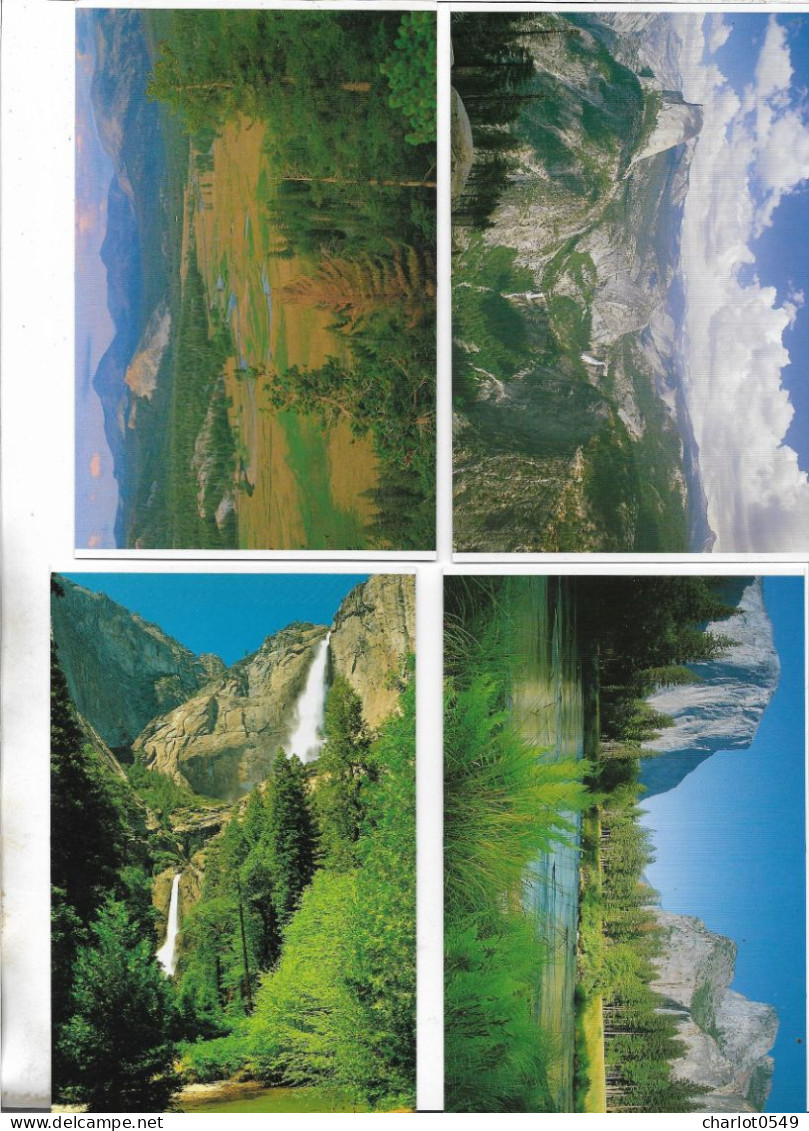 4 Cartes Postales - Yosemite