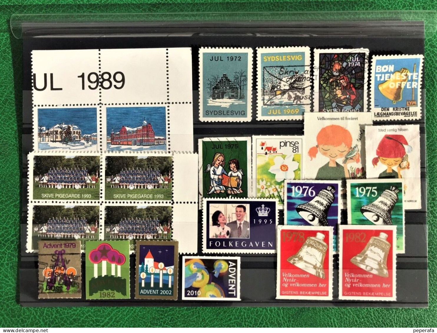 Denmark, COLLECTION Poster Stamp Mærker Cinderella JULEN SKIVE PINSE ADVENT - Errors, Freaks & Oddities (EFO)