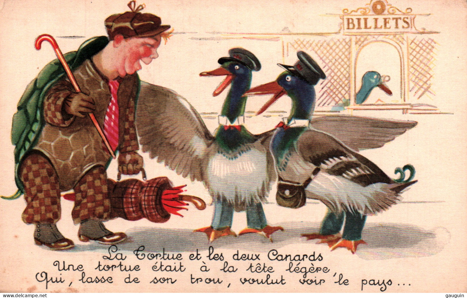 CPA - Illustration CANARDS Habillés  … Edition ? - Gekleidete Tiere