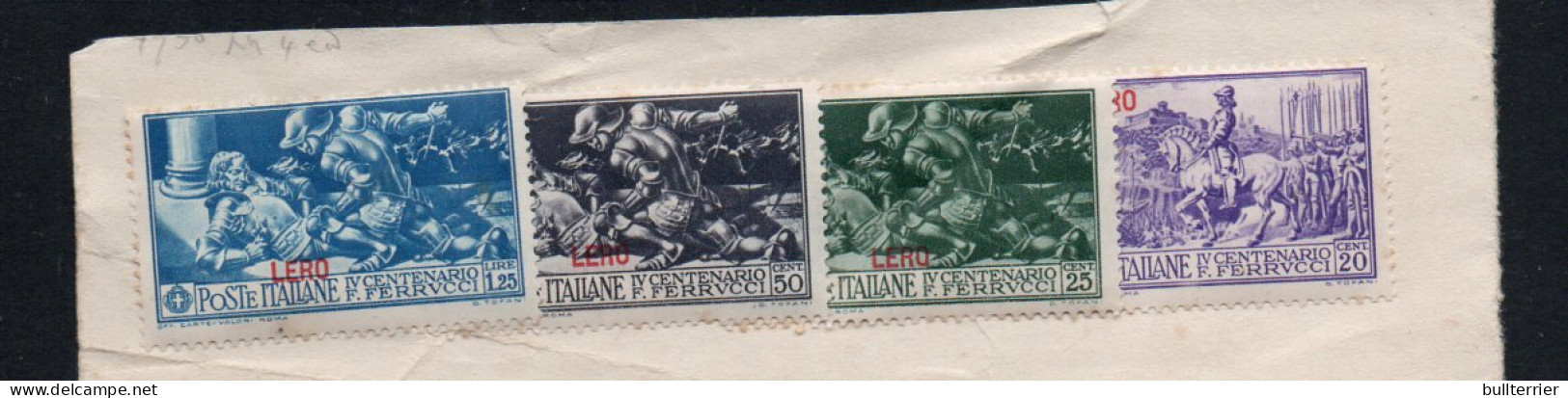 AEGEAN ISLANDS  /  LERO   -1930 FERRUCCI 20C. 25C  50C AND 1L25 MINT HINGED  SG CAT £23 - Egeo (Nisiro)