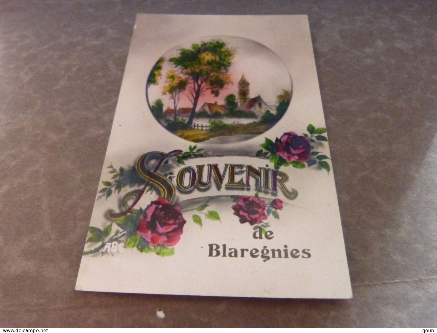 Cpa  Quévy Souvenir De Blaregnies - Quévy