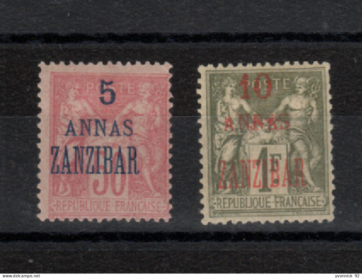 Zanzibar -  Sage (1897 ) N° 44/45 - Sonstige & Ohne Zuordnung