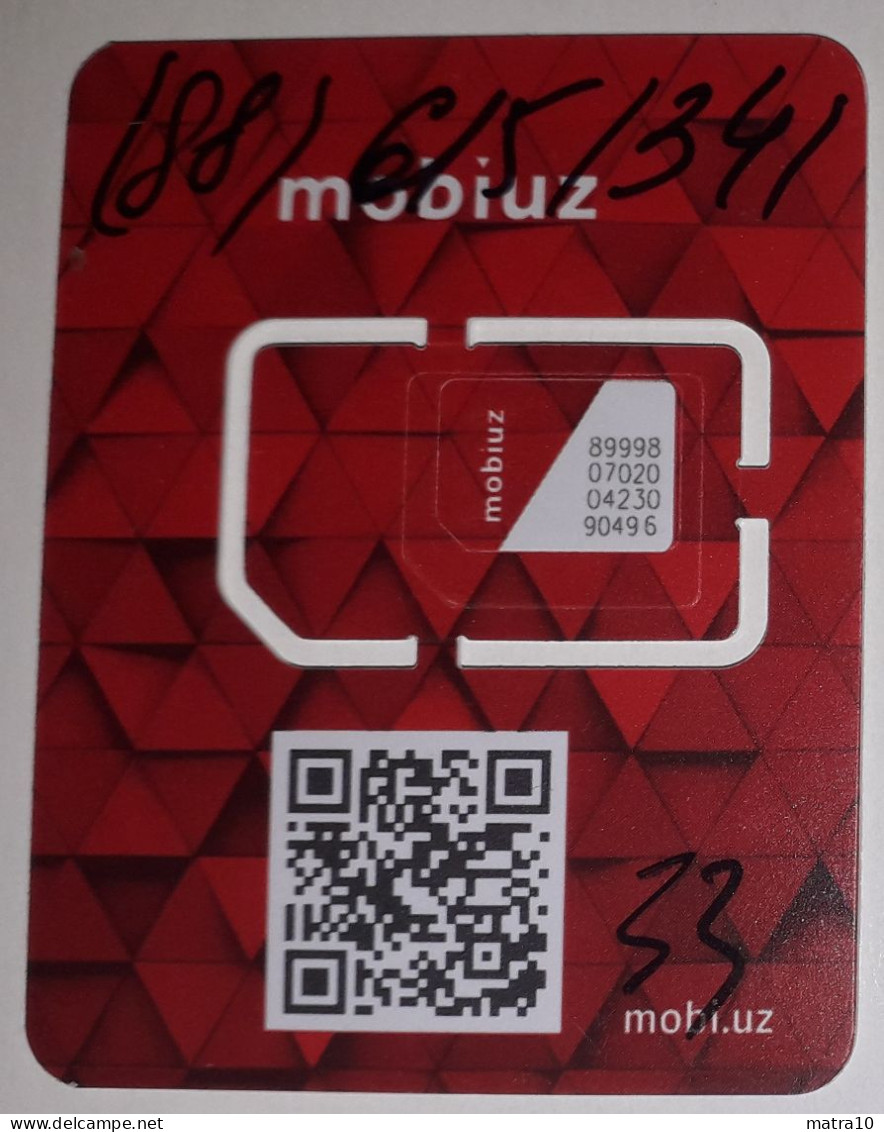 UZBEKISTAN OUZBEKISTAN USBEKISTAN GSM Sim Card MOBIUZ Mobi.uz Carte Puce New Neuf Nuova - Uzbekistán
