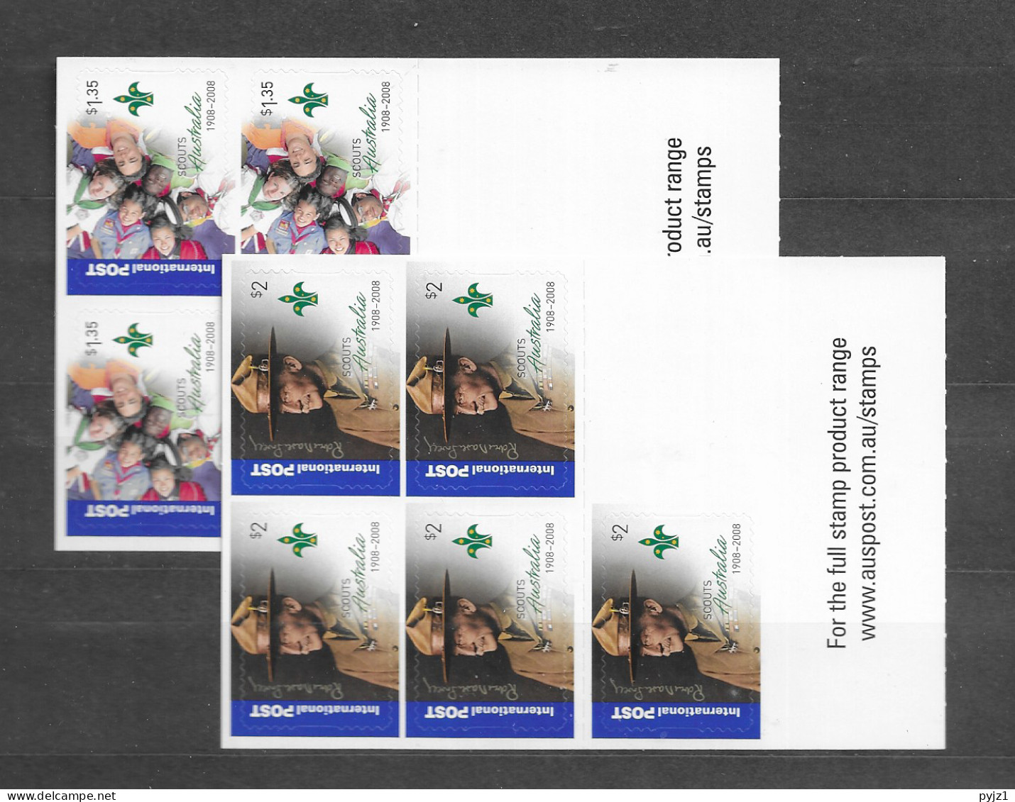 2008 MNH Australia Mi MH 305-08 - Booklets
