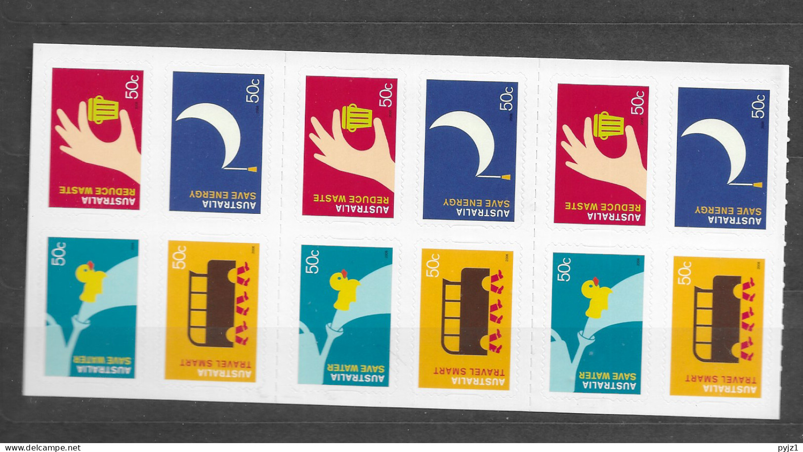 2008 MNH Australia Mi MH 363 (20 Stamps) - Booklets