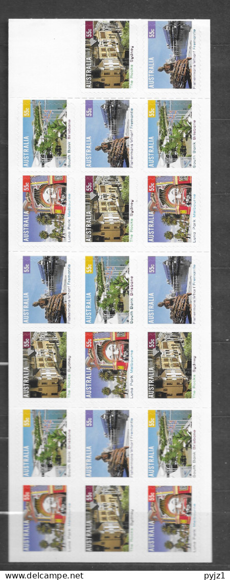 2008 MNH Australia Mi MH 373 (20 Stamps) - Markenheftchen