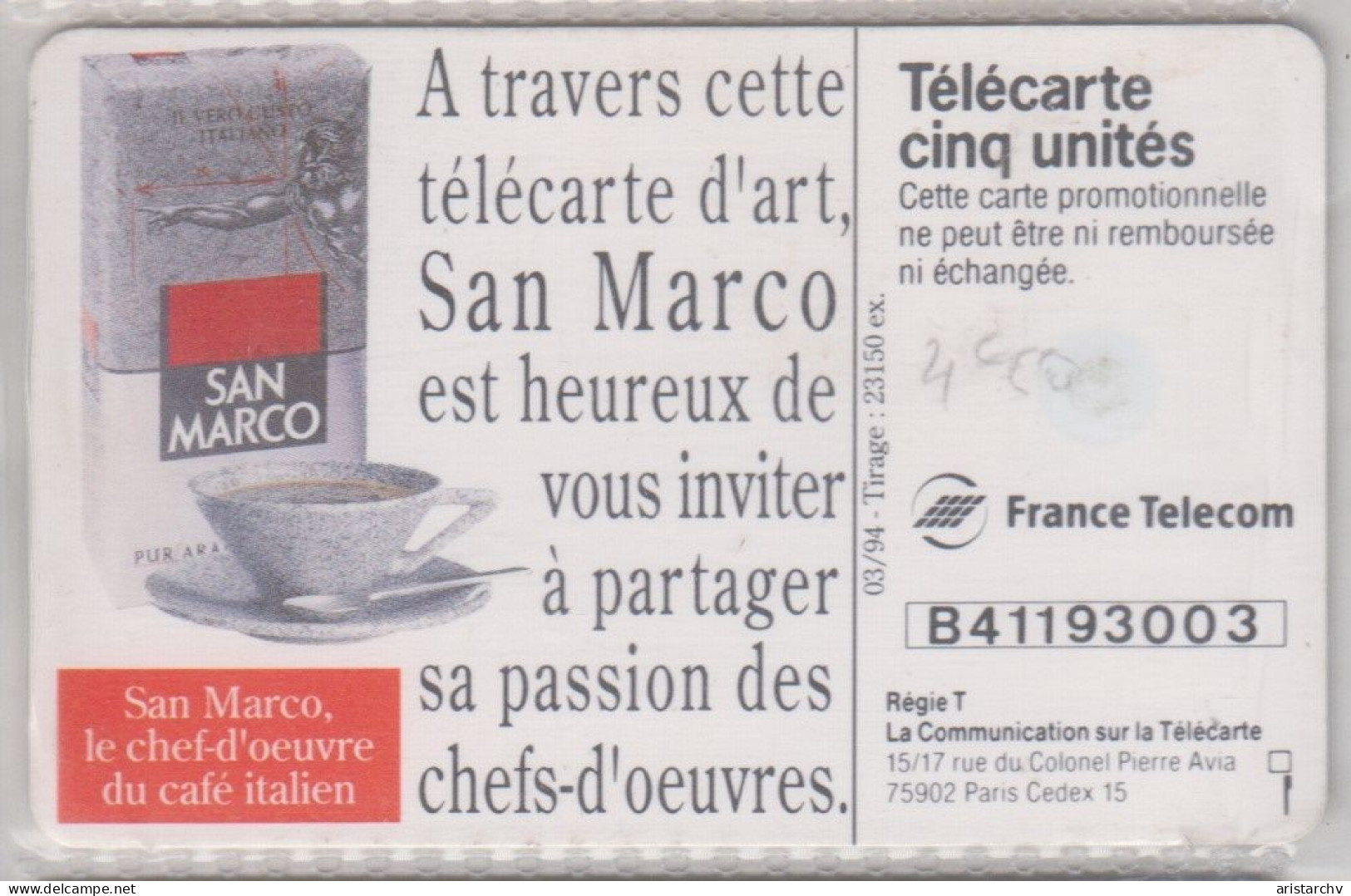 FRANCE 1994 SAN MARCO LOUVE - 5 Eenheden