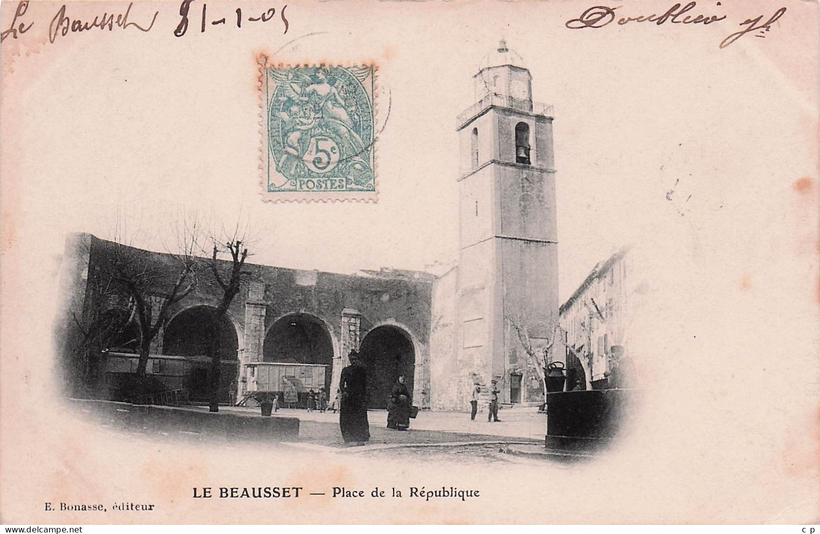 Le Beausset - Place De La Republique - Roulotte  - CPA °J - Le Beausset