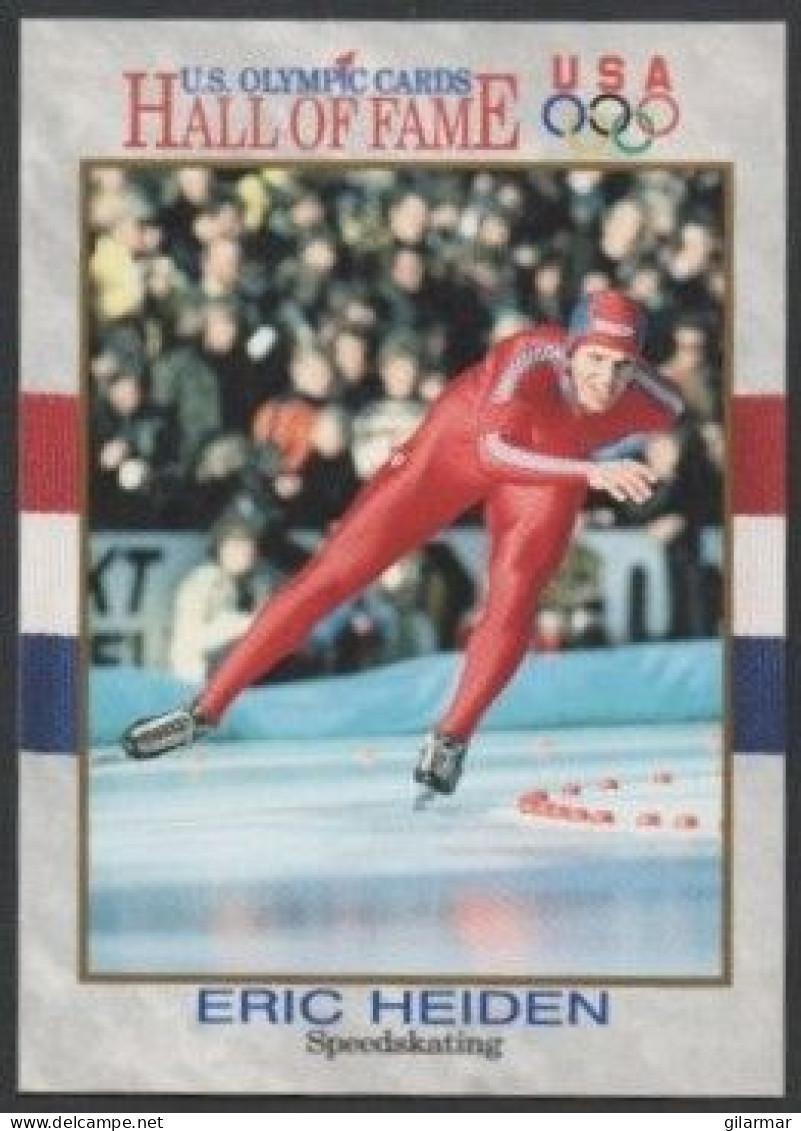 UNITED STATES 1991 - U.S. OLYMPIC CARDS HALL OF FAME # 36 - ERIC HEIDEN - OLYMPIC WINTER GAMES 1980 - SPEEDSKATING - G - Sonstige & Ohne Zuordnung