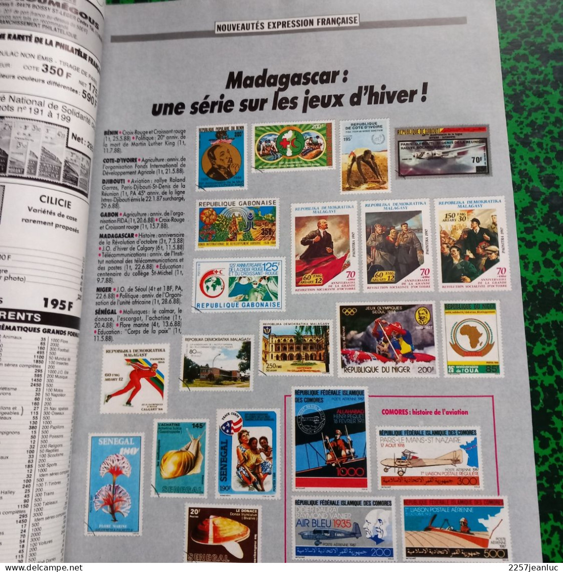 Magazine De La Philatélie * Timbroscopie N: 50  De Septembre  1988 * Misez Sur La France - Francesi (dal 1941))