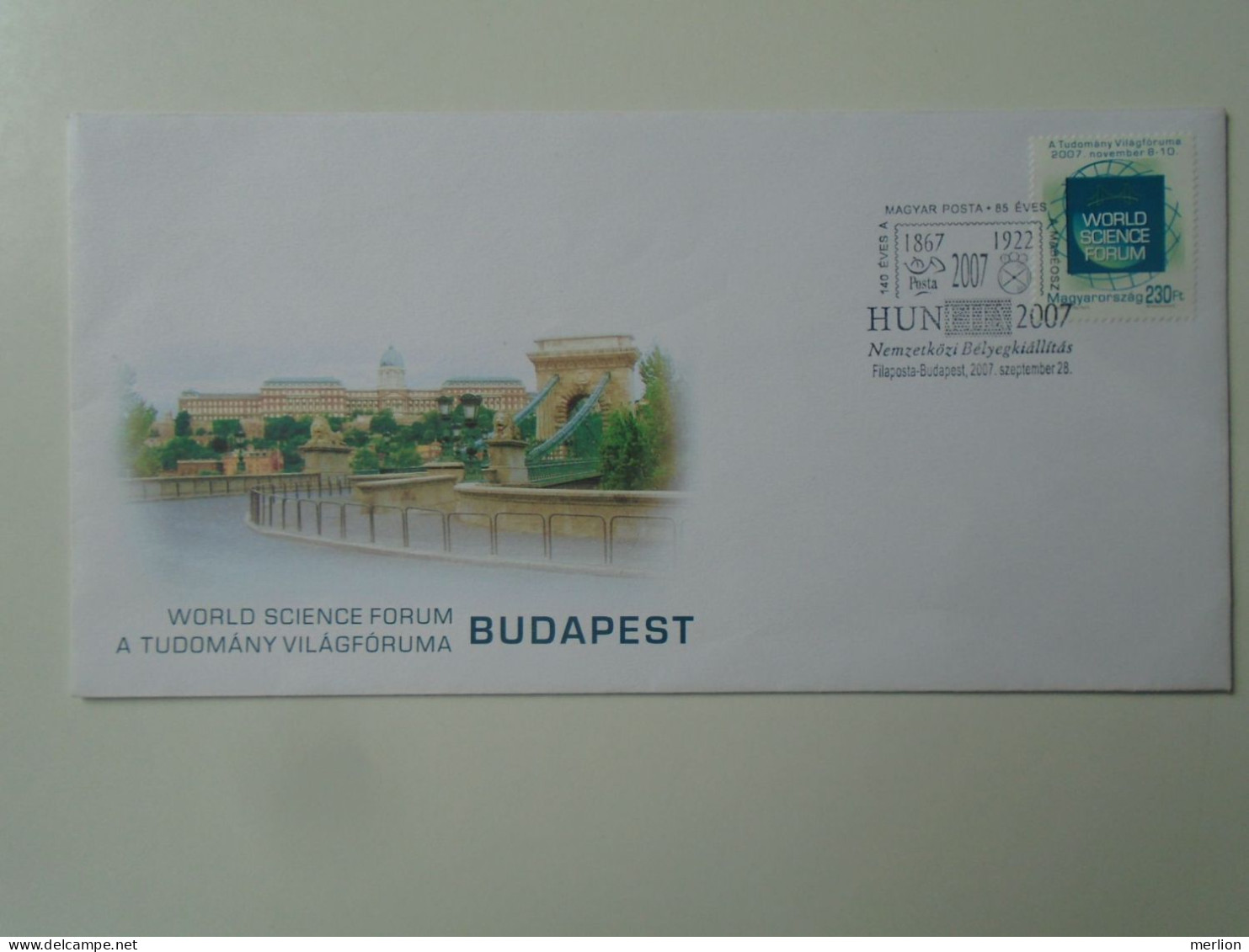 ZA447.19   Hungary Cover   HUNGARY - 2007 - World Science Forum Mi 5251  Stamp Exhibition Filaposta  Budapest - Storia Postale