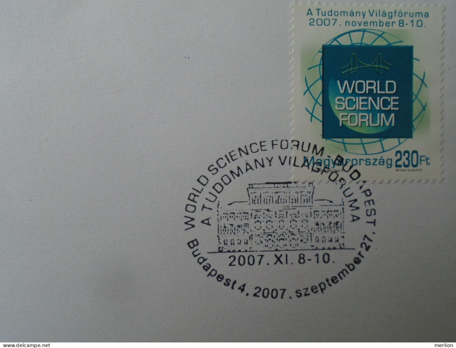 ZA447.20   Hungary   FDC   HUNGARY - 2007  - World Science Forum Mi 5251 - Storia Postale