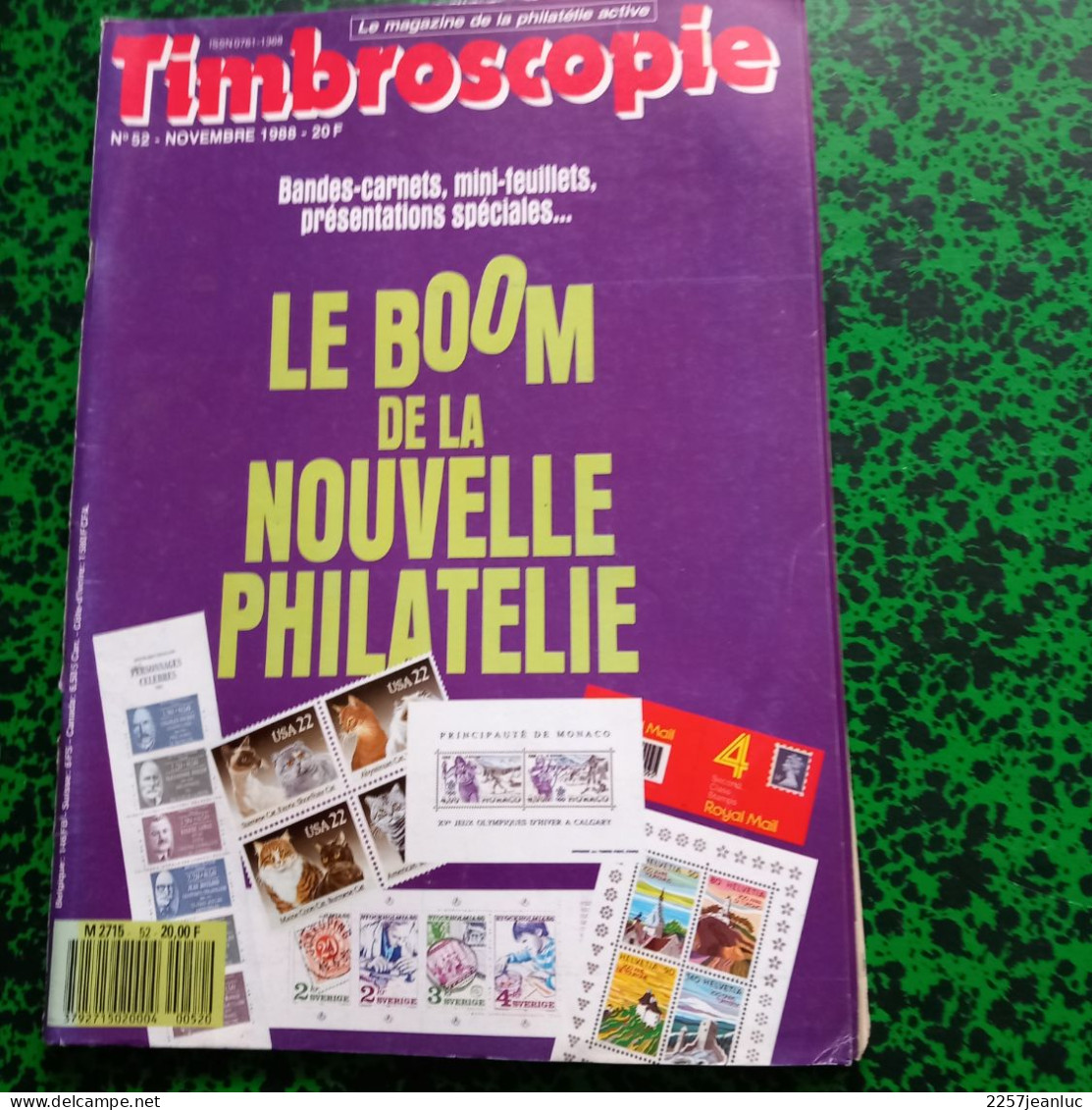 Magazine De La Philatélie * Timbroscopie N: 52  De Novembre  1988 * Le Boom De La Nouvelle Philatélie... - French (from 1941)