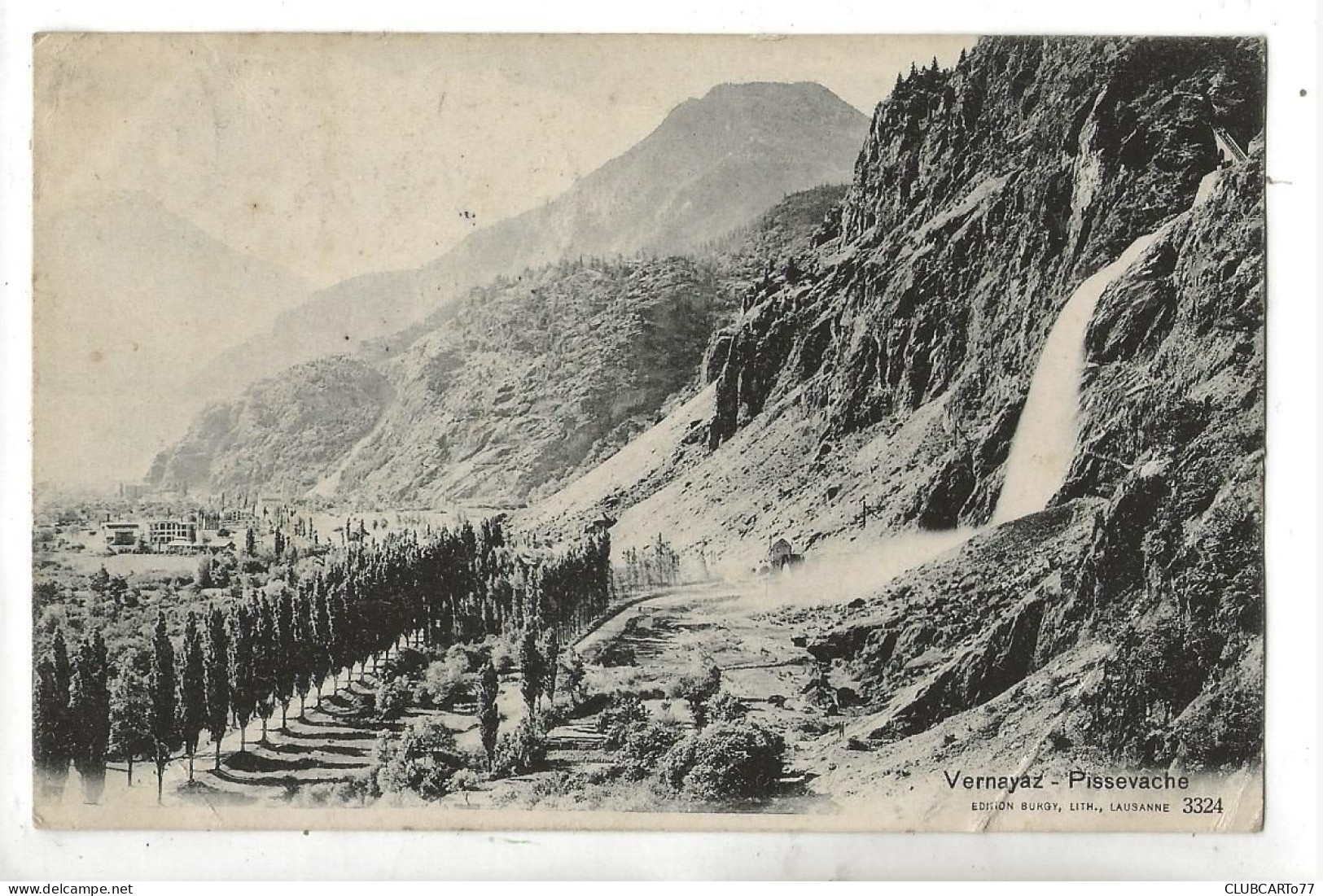 Vernayaz (Suisse, Valais) :  Vue Générale Au Niveau De Pissevache  En 1903 PF. - Vernayaz