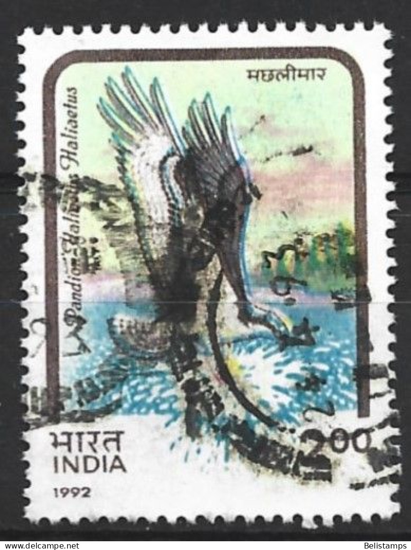 India 1992. Scott #1433 (U) Bird, Pandion Haliaetus - Usati