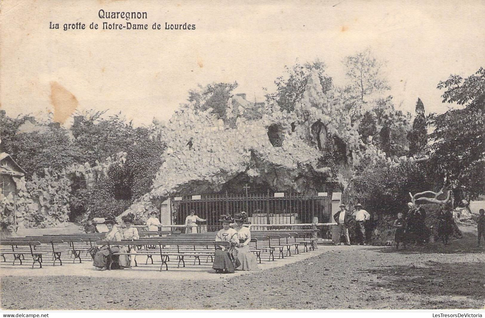 BELGIQUE - QUAREGNON - La Grotte De Notre Dame De Lourdes - Carte Postale Ancienne - Geer