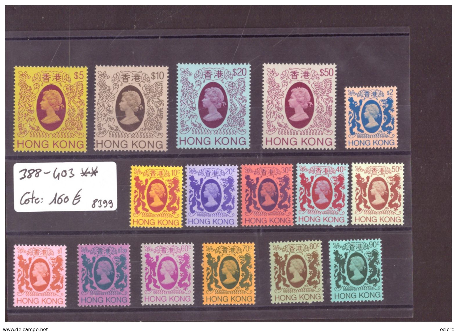 HONG KONG - No Michel 388-403 ** ( SANS CHARNIERE / MNH )   COTE: 160 €  -  ( WARNING: NO PAYPAL ) - Ungebraucht