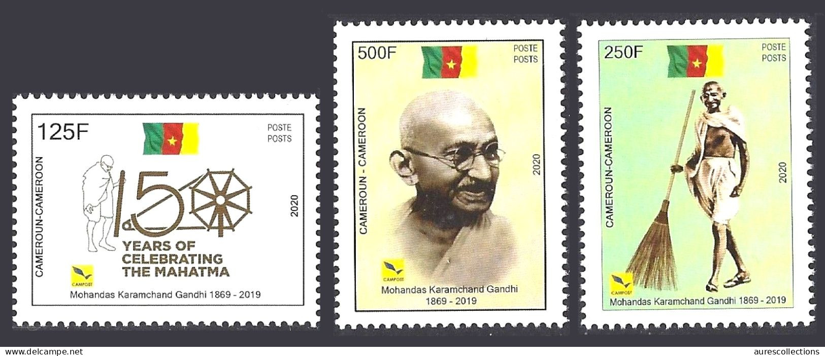 CAMEROON CAMEROUN 2019 2020 GANDHI FULL SET - MNH - Cameroun (1960-...)