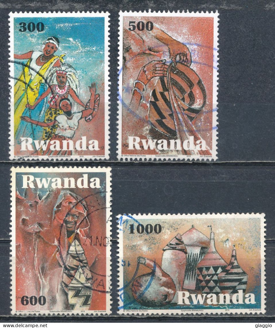 °°° RWANDA - Y&T N°1341/44 - 2010 °°° - Oblitérés