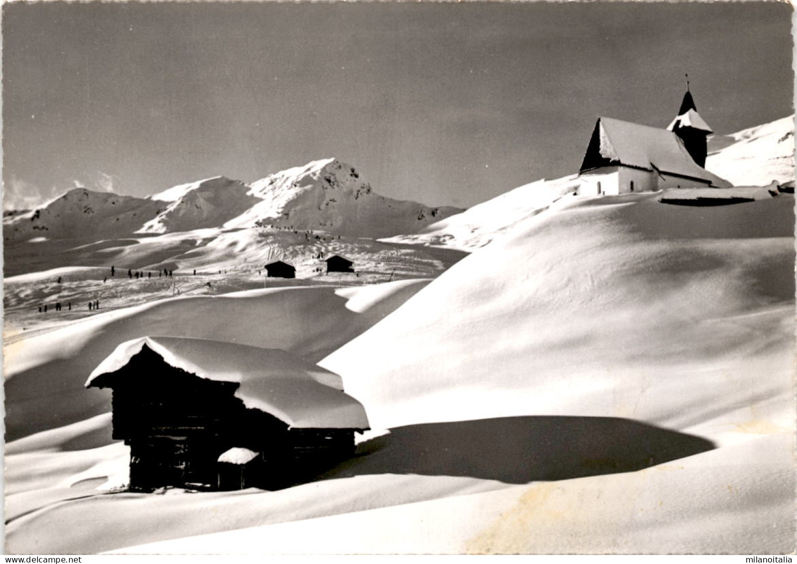 Arosa - Bergkirchli, Emslaabfahrt (2685-8) * 10. 3. 1960 - Domat/Ems